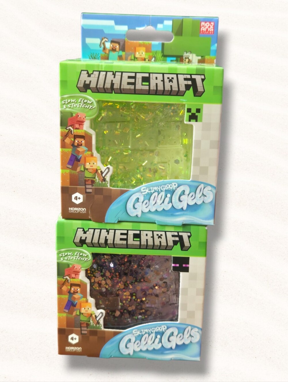 VIRAL SQUISHY Minecraft SLIMYGLOOP Gelli Gels Creeper + Enderman Slow Flow Gel